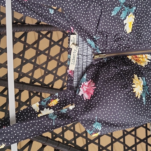 Peplum zip up floral top - Picture 8 of 14